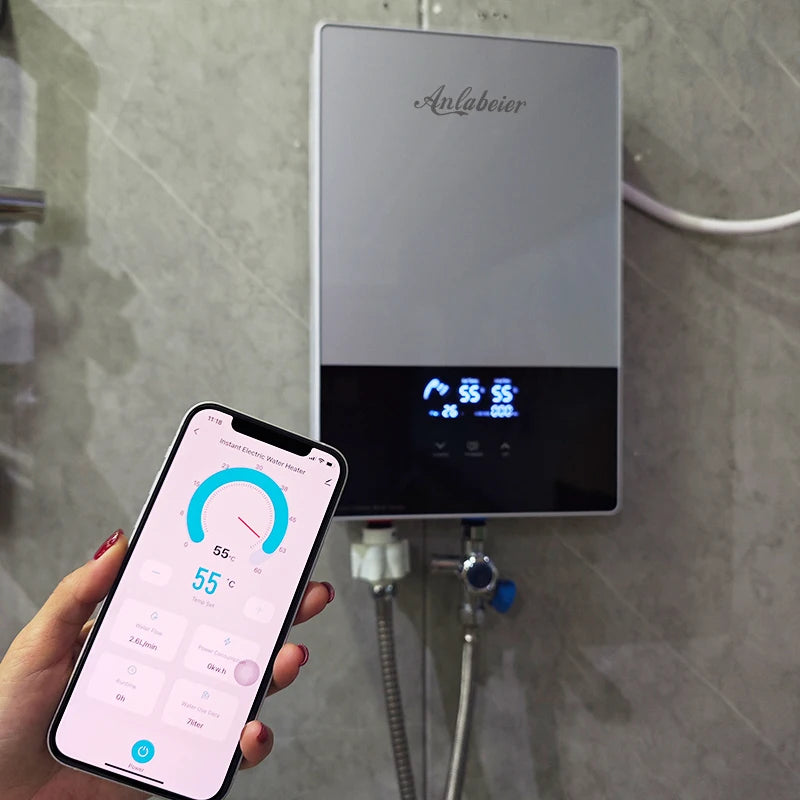 Hotel Powerful Instant Electric Water Heaters Tankless Designs for Noise-Free Hot Water Bedrooms Kitchens