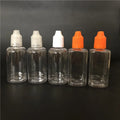 50ml Transparent Empty Plastic Dropper Bottles with Childproof Screw Cap for Liquid Medicine and Eye Drops