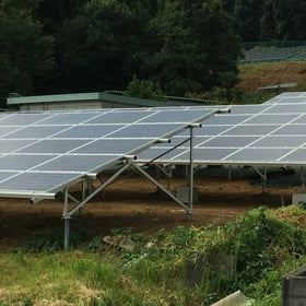 Solar PV Farm Ground Mounted Steel Frame Pre-assembly Folding Structure Bracket Nacyc Metis 10-year Warranty for Solar MW
