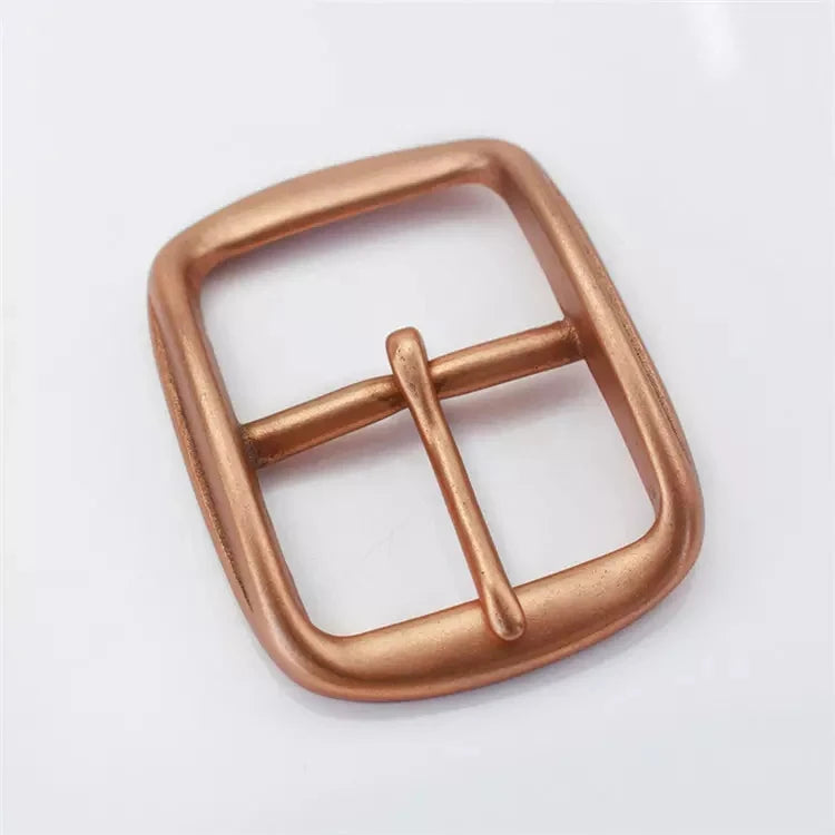 Meetee KY956 40mm Copper Belt Head Western Pin Belt Buckles Men Logo Made Leather Zinc Alloy Jeans Clothing Accessories Bags