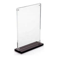 OEM T Shaped Acrylic Menu Card Holders Acrylic Table Tent Wholesale