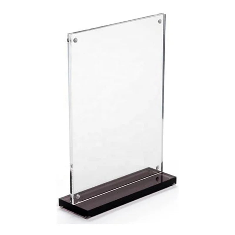 OEM T Shaped Acrylic Menu Card Holders Acrylic Table Tent Wholesale