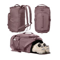 Best Purple Small 30l Convertible Sports Gym Backpack Duffel Bag for Women with Shoulder Straps Shoe Compartment