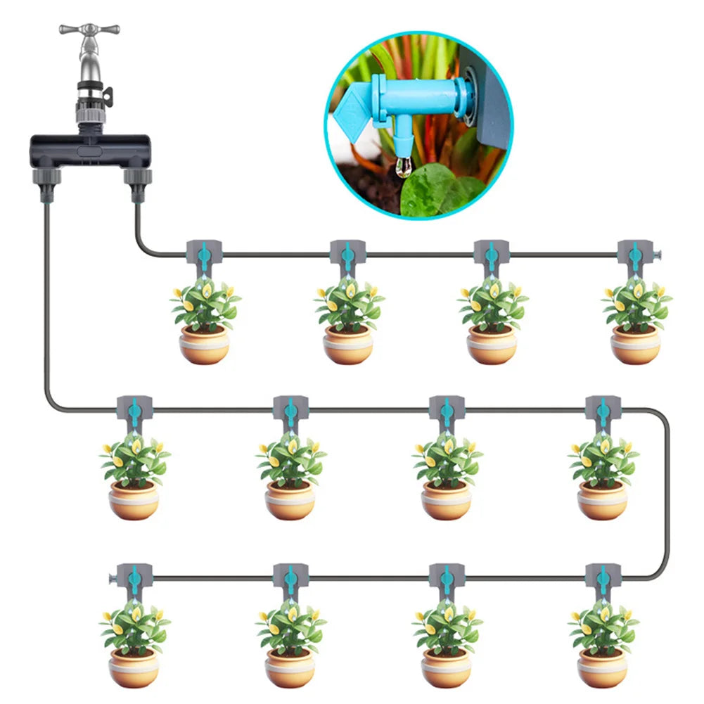 Irrigation System Plastic PVC Hose Pipe Drip Sprinkler Drip Irrigation System for Plants Orchard Garden Nursery Potted