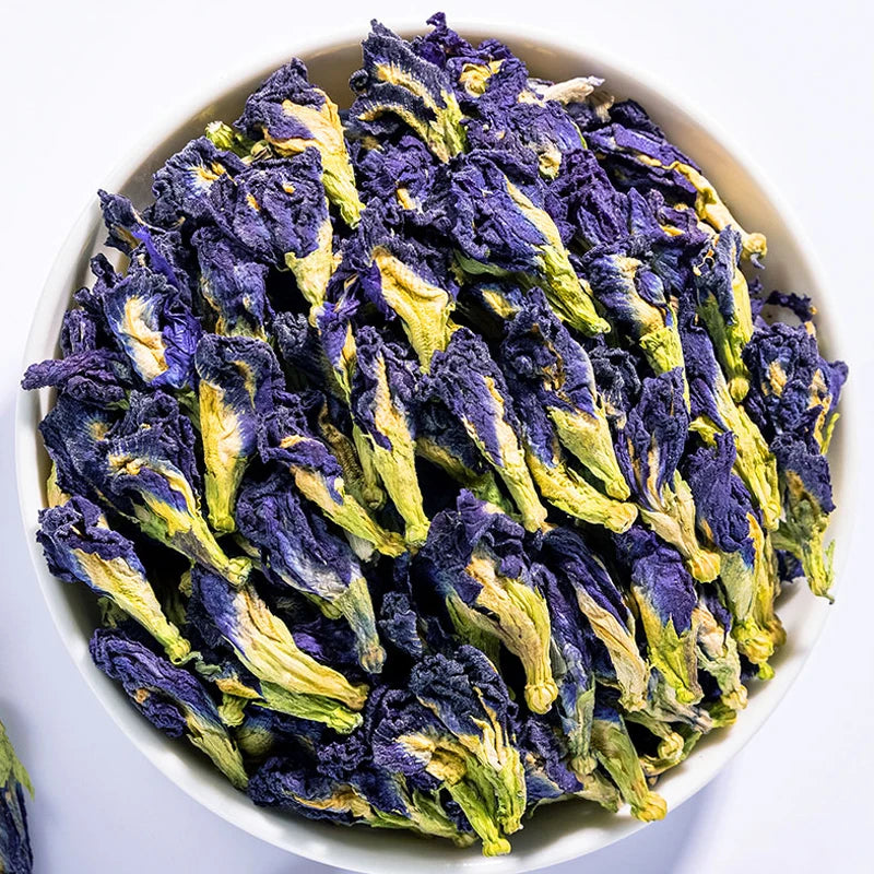 SN Dried Blue Butterfly Pea Flower Tea  for Beauty Dry Flowers Tea Chinese Die Dou Hua Flower Tea OEM Bags