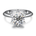 Dropshipping Wholesale Fine Wedding Jewelry 925 Sterling Silver D Color VVS Moissanite Diamond Engagement Ring for Women