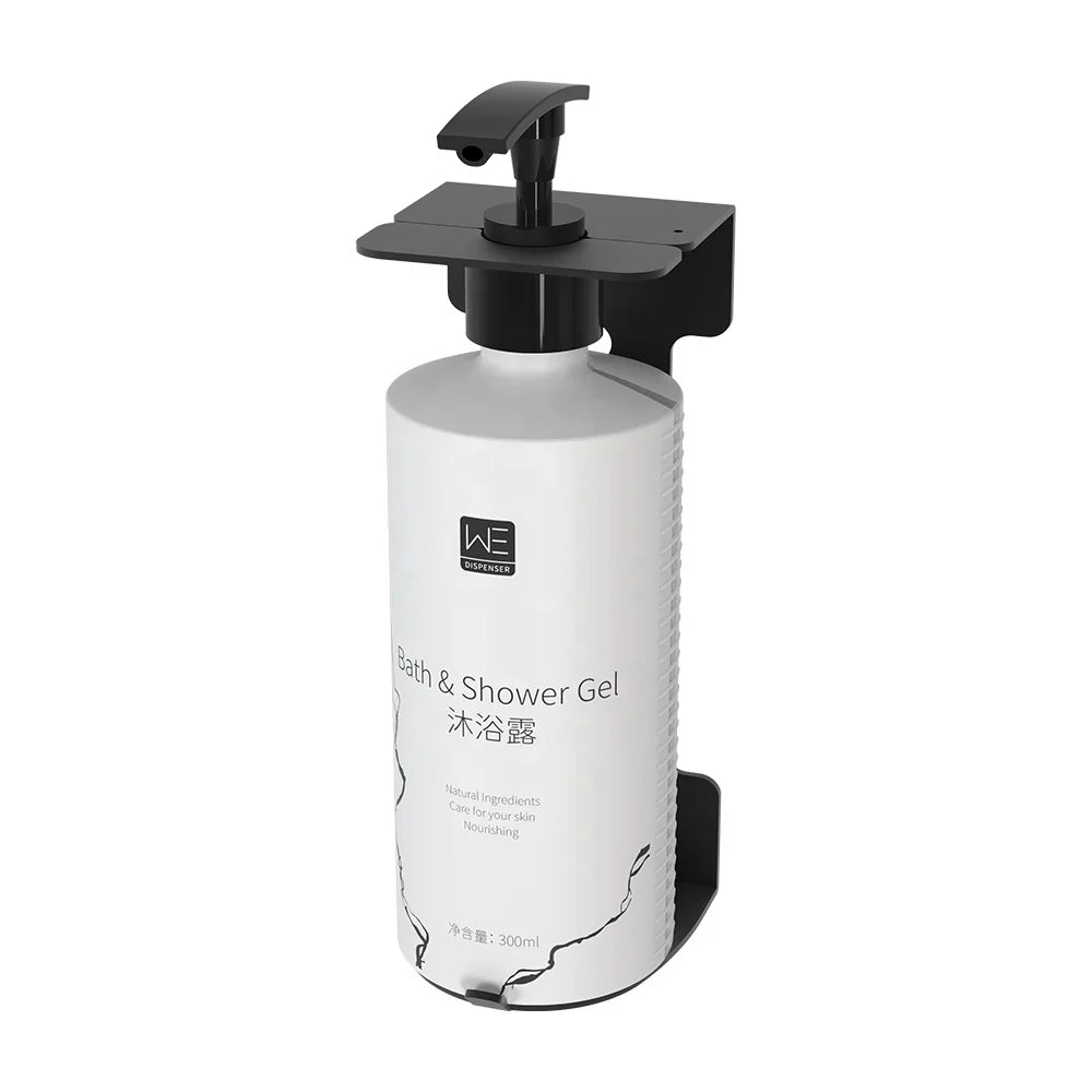 AOLQ New Arrival Wall Mounted Bracket Soap Dispensers Metal Shampoo Soap Bottle Holder Bracket