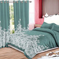Home Bedroom Bedding Curtain Set 3D Design Printing Yarn Dyed 100% Polyester Translucent Insulated Eco-Friendly All-Season