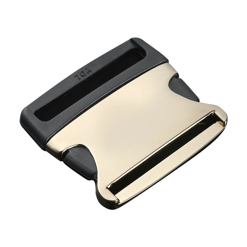 Side Quick Release Backpack Accessories Clip Buckle Steel Snap Hooks Stainless Steel Nylon Leather Men's Belt Buckles