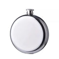 5oz Round Flask for Alcohol Silver Color Custom logo Portable Stainless Steel Hip Flask