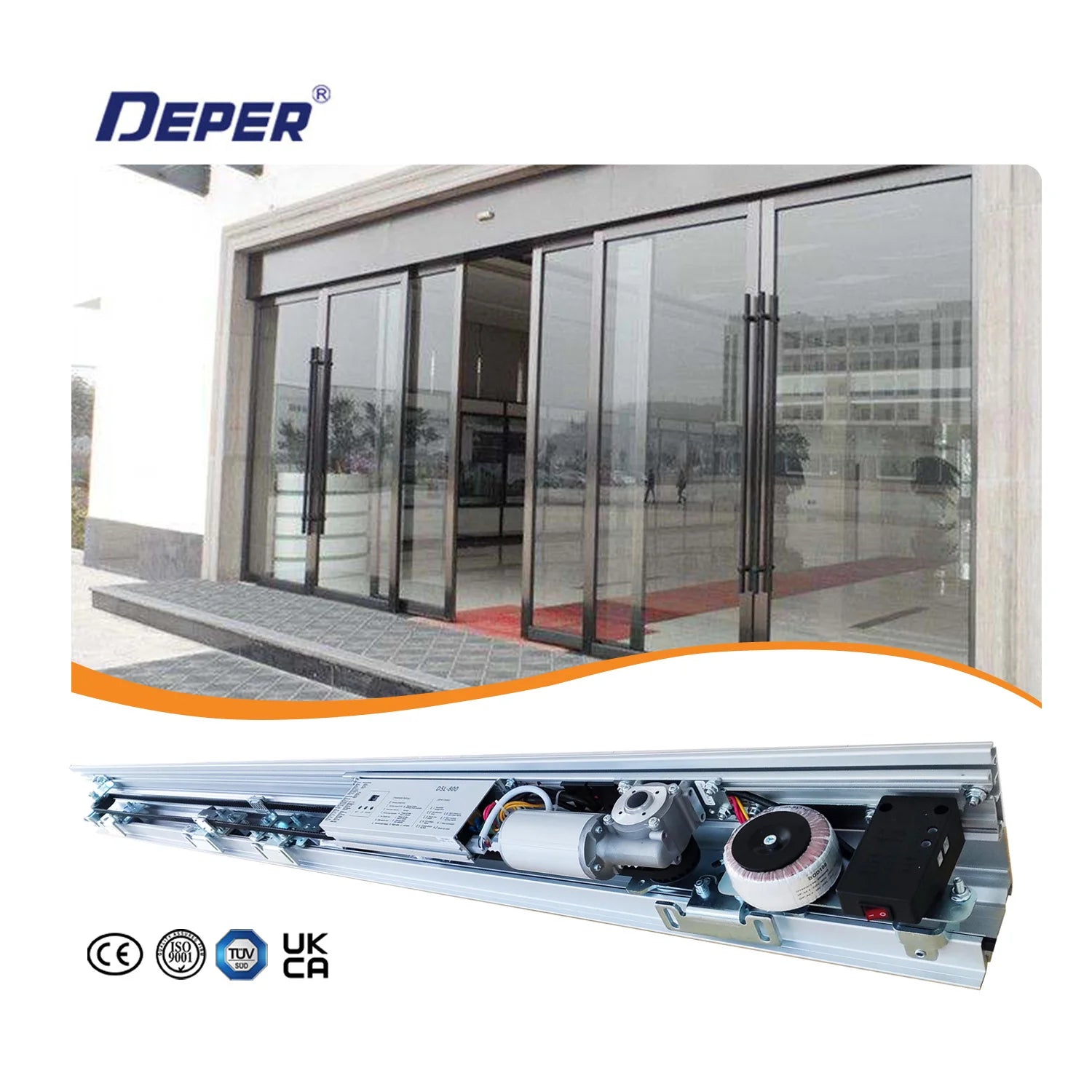 DSL-800 Automatic Sliding Door Operator Commercial Interior Glass Door Automatic Door Opening Mechanism With TUV Certification
