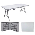 180cm 6ft Modern HDPE Plastic Folding Dining Table Outdoor Furniture for Party Rental Wedding Hotels Parks