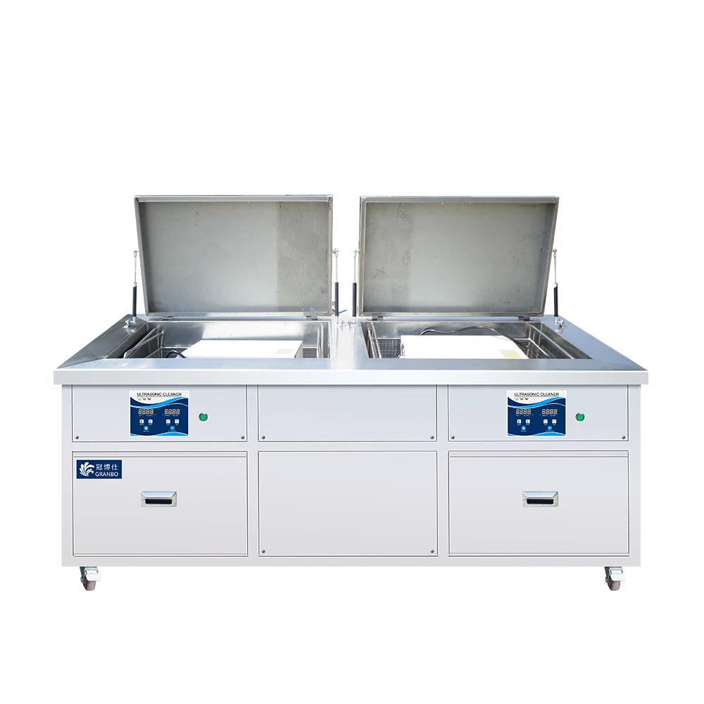 960L Industrial Ultrasonic Cleaner Large Double tank for Auto Parts Cleaning Machine With Ultrasound Rinsing and Filter System