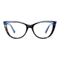 2023 New Model Lightweight Cat Eye Acetate Laminate Optical Glasses Frames for Women Diamond Face Shape Computer Glasses