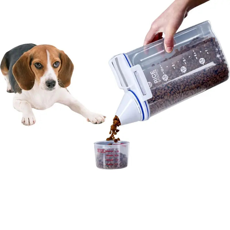 Hot Sale Eco-Friendly Plastic Square Pet Food Storage Bins Must-Have Container for Dogs