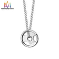 Custom Love Gem Stainless Steel Chain Necklace with Dumbbell Weight Piece Trendy Style for Boys and Girls