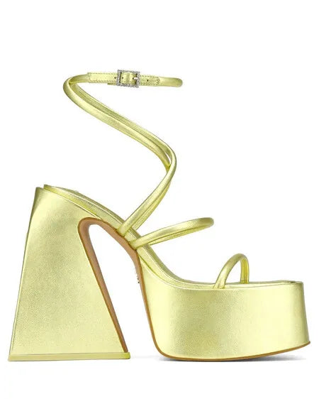 New Fashion Shoes Platform High Heels Shoes Women's Sandals Shoe Thick Heels Waterproof PU Women Pumps Rubber Solid Buckle