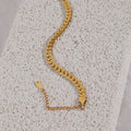 Joolim Stylish Snake Chain Stainless Steel Gold Plated Chain Bracelet Design Jewelry Drop Shipping Supported MegaBDM
