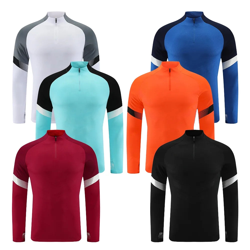 Customized Low MOQ Warm up Football Training Track Suits Men Sport Tracksuit Workout Wholesale Soccer Tracksuit