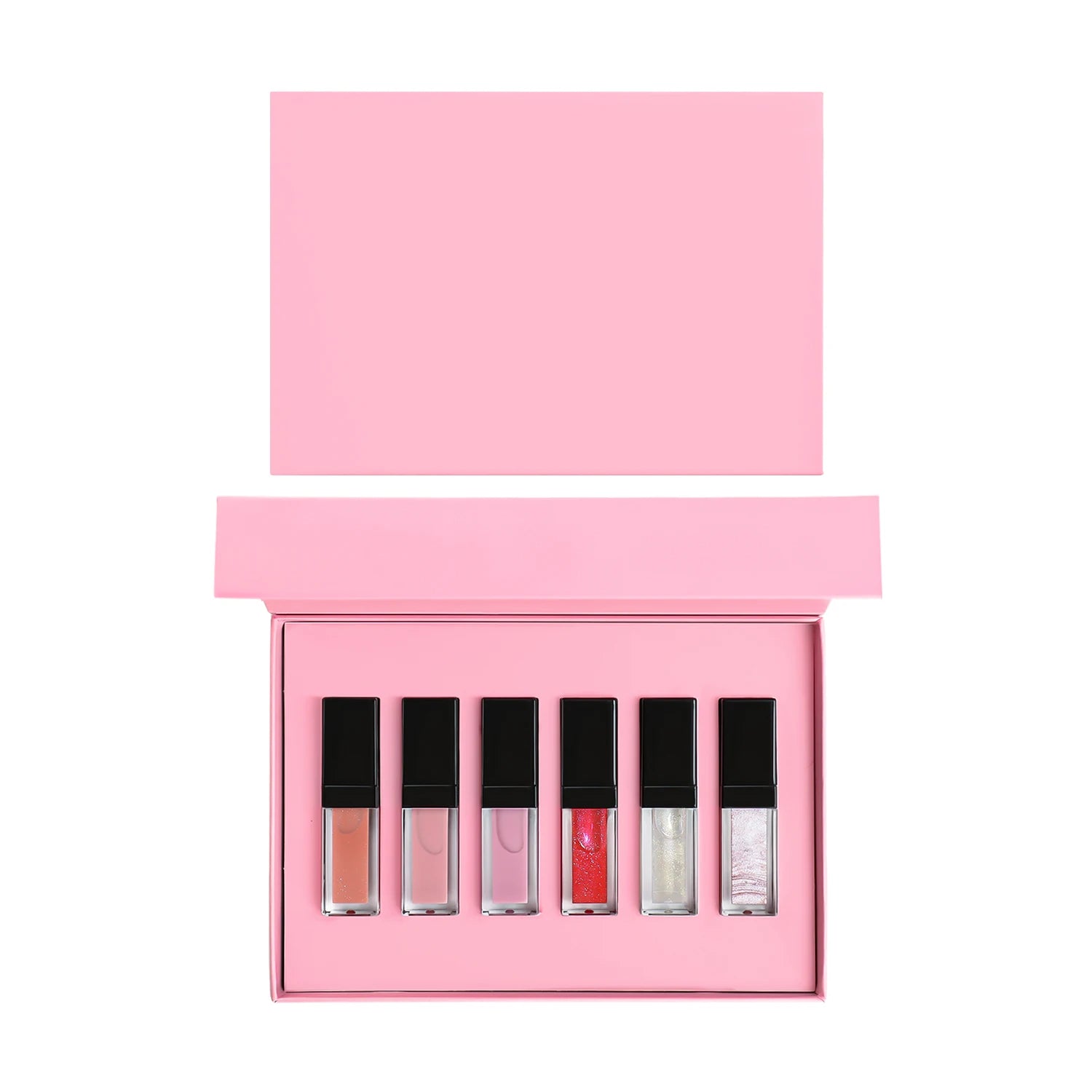 Cosmetic Private Label Vegan Long Lasting Moisturizing DIY Lip Gloss Lipstick Set