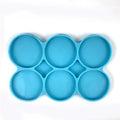 Six Round Mobile Phone Back Stick Mold Crystal Drop Glue Cross-border Creative Silicone Mold for DIY Handmade