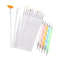 New 20-Piece Nail Art Brush Set Decorated Pen Liners for Nails Made of Durable Nylon