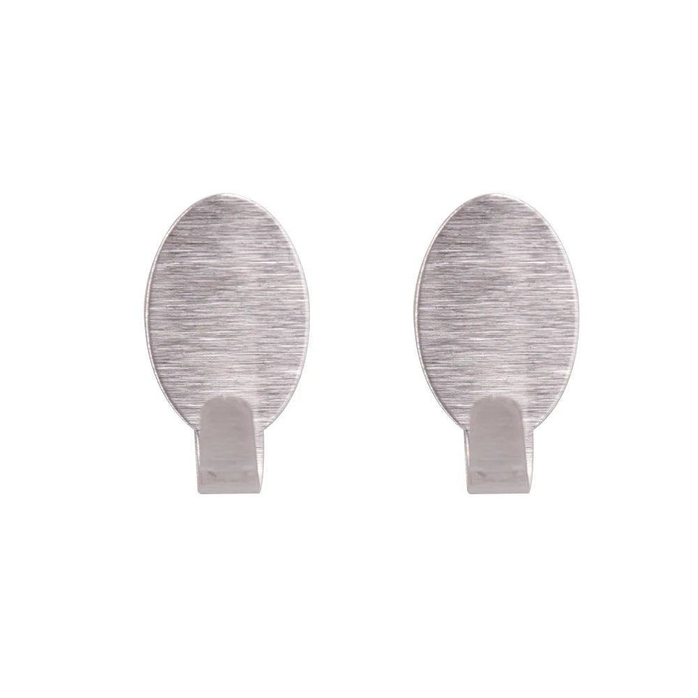 Modern Style Kitchen Cloth  Stainless Steel Strong Adhesive Coat Hook Towel Hook Self Adhesive Key Wall Hook