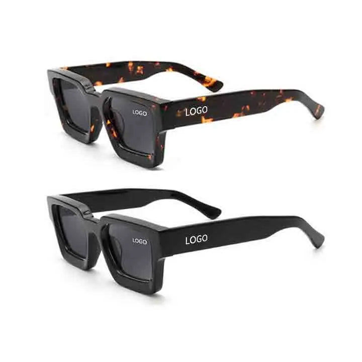 Brand Designer Polarized Sunglasses Retro Acetate Sunglasses Men 2025 Woman Sun Glasses Square Sunglasses