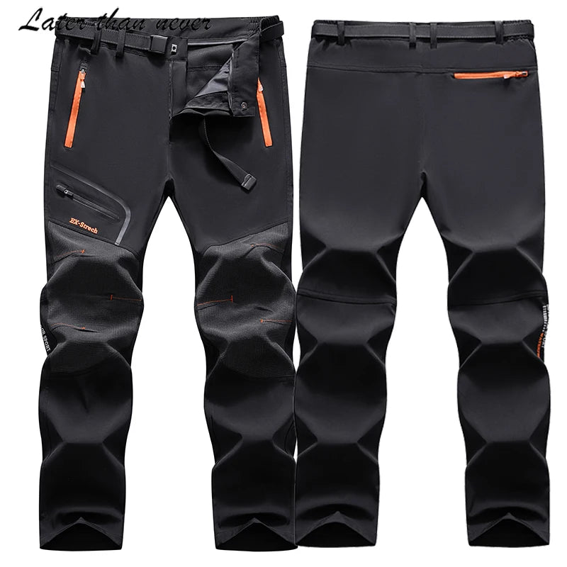 Men's Four Way Stretch Trousers Breathable Quick Dry Sport Jogging Pants for Summer for Hiking Techwear Outdoor Activities