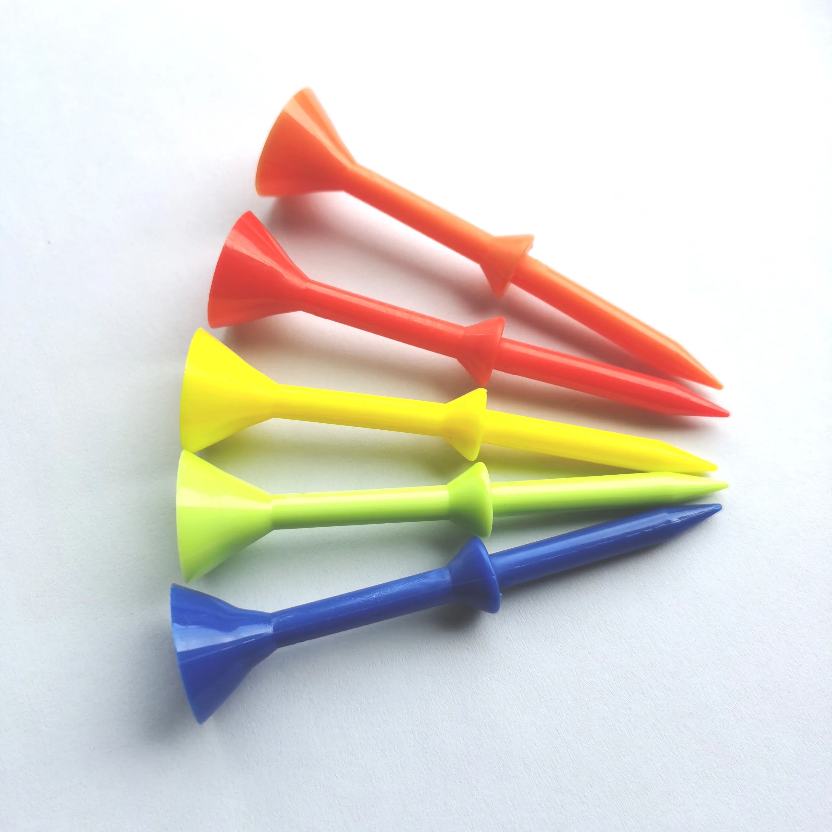 Hot Sales Assorted Pantone Colors 83mm Plastic Martini Golf Tees Bulk Packing Huacheng HC051 for Wholesales