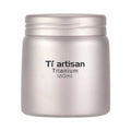 round Titanium Canisters for Tea & Coffee Storage for Camping & Hiking-featuring a Caddy Collecting Tank Lid