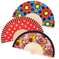 Wholesale Custom Printed Logo Folding Bamboo Handfan Rib Wedding Wooden Hand Held White Paper Fans