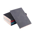 Custom Printing Personalized logo Note Book Suede Brushed Sheepskin Leather Solfcover A5 B5 A6  Student Office Journal Notebook