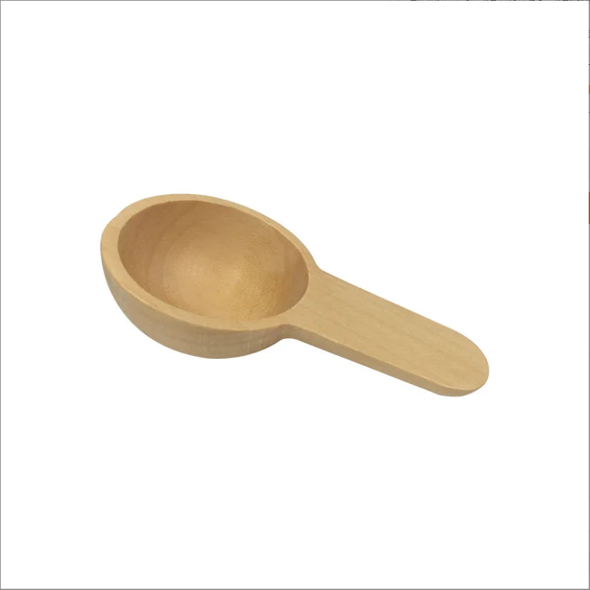Eco-Friendly Wooden Coffee Salt Pepper Measuring Spoon 10ml/15ml/20ml/25ml/30ml Capacity