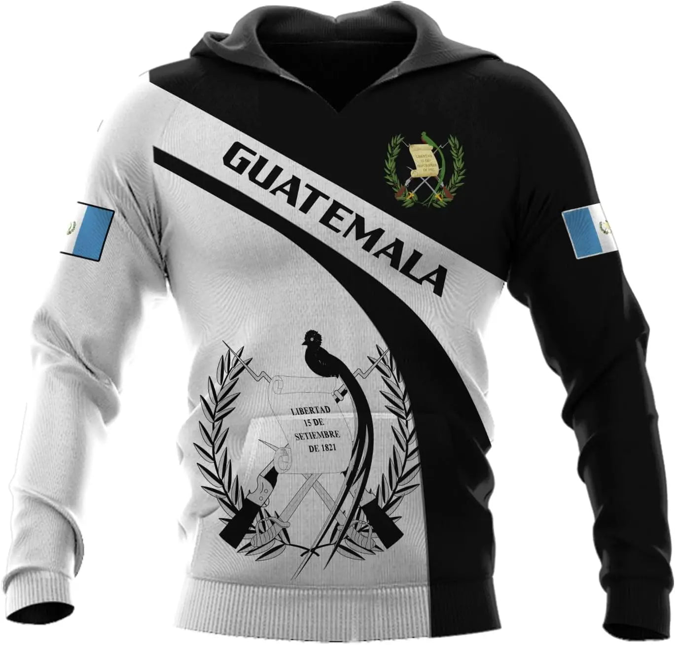 Fitspi Wholesale Guatemala Hoodie Guatemala Jersey Guatemalan Prides Hoodie Camisolas De Guatemala Para Hombres
