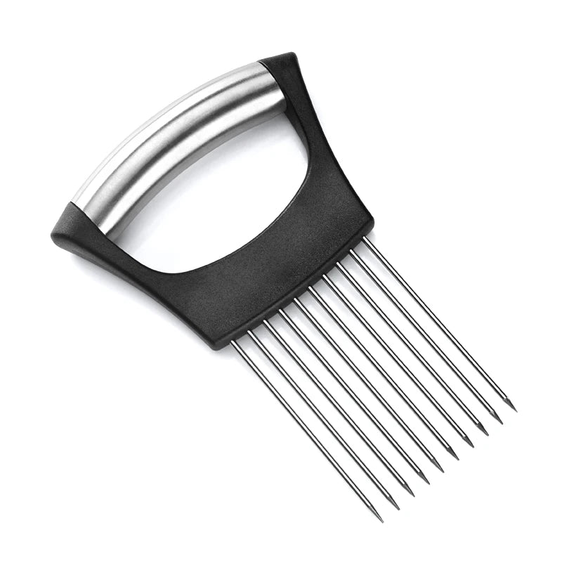 Wholesale Stainless Steel Cutter Potato Onion Holder / Meat Fork Needle Onion SlicersVegetable Fruit Slicer for Home