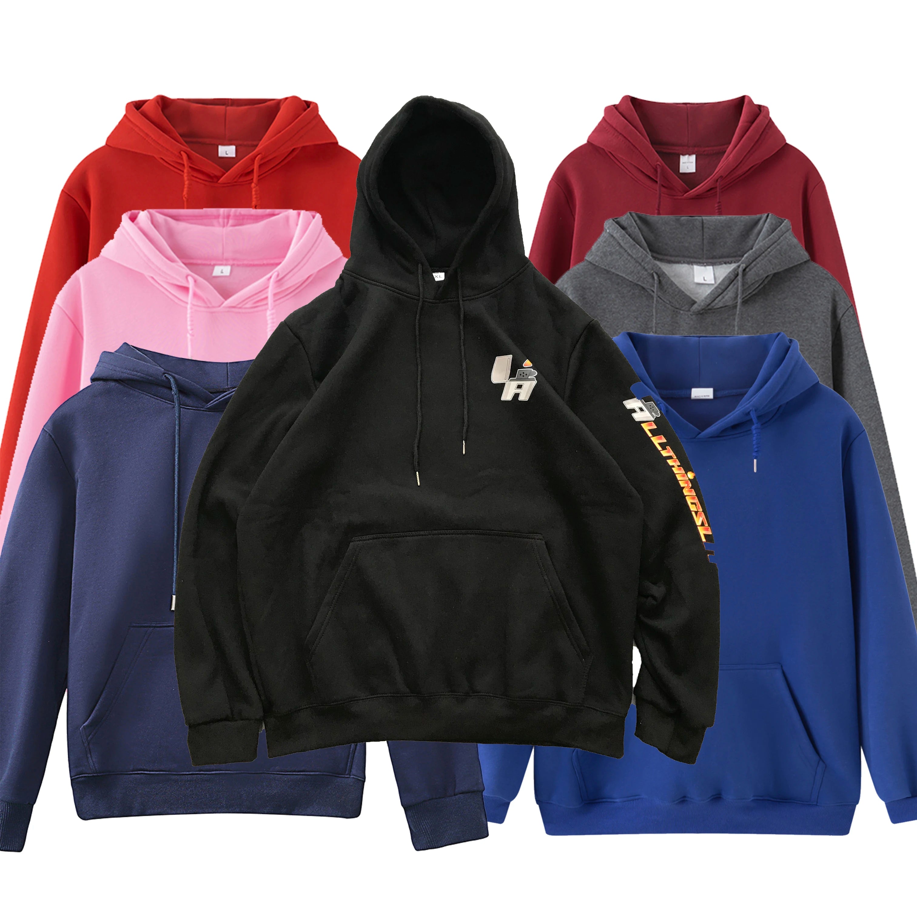 Clothing Manufacturers Heavyweight Hoodie Unisex Streetwear Blank Hoodies  Men Custom Design Oversized Custom Logo Men's Hoodie