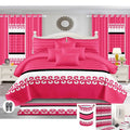 Pink Printed Home Textiles Polyester Home Textiles Bedding Bedspread Set Supplier