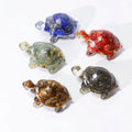Wholesale Crystal Natural Stone Gravel Resin Craftwork Creativity Gemstone tiger Eye Lapis Lazuli Tortoise Animal Ornament