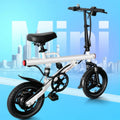 Xiaobai 14-Inch Folding Mountain Bike for Adults High Performance 400W Motor 36V Lithium Battery Fat Tire E-Bike Aluminum Alloy