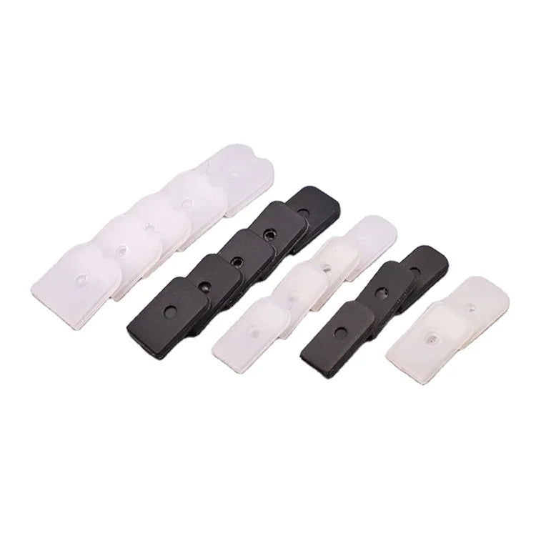 Wholesale Underwear Accessories Plastic Bone End Clip Silicone End Clip for Plastic Bone
