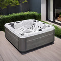 Sunrans Premier 4 Person Multifunction Outdoor Spa with 63 Jets Pop-up Speakers for Ultimate Relaxation