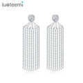 LUOTEEMI Jewellery Fancy Big Dangling Earing Bohemian Fashion Large Vintage Drop 2024 Long Tassel Earrings