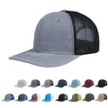 2026 New Custom Logo Flat Edge Multicolor Blank Sports 6 Panel Trucker Mesh Trucker Cap