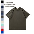 100% Cotton Crew Neck Plus Size Boxy Drop Shoulder T Shirt for Men 210 Grams Tshirt Oversize T Shirt