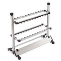 Topline Light Weight Aluminum12 Holes 24 Holes Fishing Display Support Storage Stand Fishing Rod Racks Metal Fishing Rod Holder