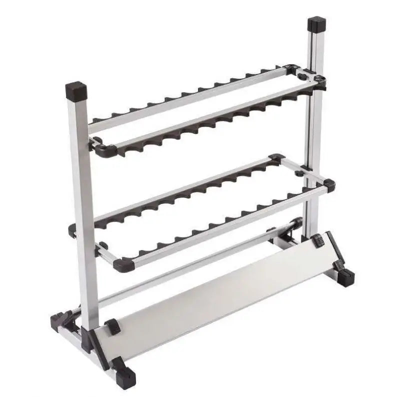 Topline Light Weight Aluminum12 Holes 24 Holes Fishing Display Support Storage Stand Fishing Rod Racks Metal Fishing Rod Holder