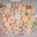 Champagne Artificial Single Flower Head Various Styles for Wedding Decoration Artificial Flowers