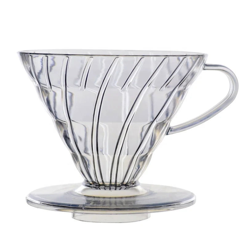 Wholesale Hot Sale Stock Plastic PP Durable Portable Dripper Coffee Filter Cup for Cafe bar Home