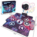 Dance Mat Toys for 3-12 Year Old Kids Electronic Dance Pad with Light-up Wireless Birthday Toys Gifts Music Blanket